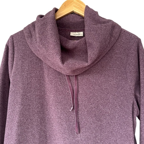 L.L. Bean Women's Cowl Neck Pullover Sweatshirt Jersey, size Large - Picture 2 of 9